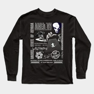 Area 51 Alien Encounter Zone Long Sleeve T-Shirt